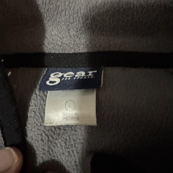 Iowa State Cyclones Jacket Mens Large Gray Black NCAA College Full Zip Fleece - Picture 3 of 6